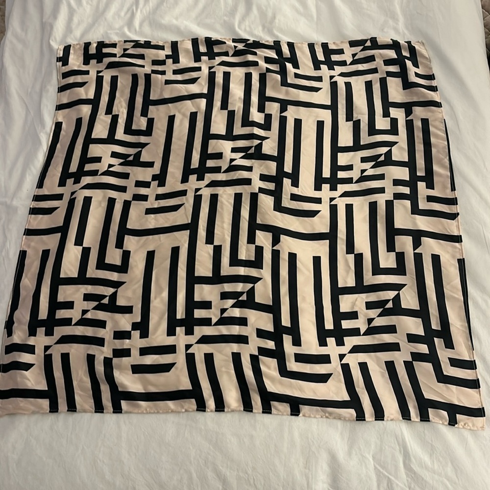 Silk scarf.